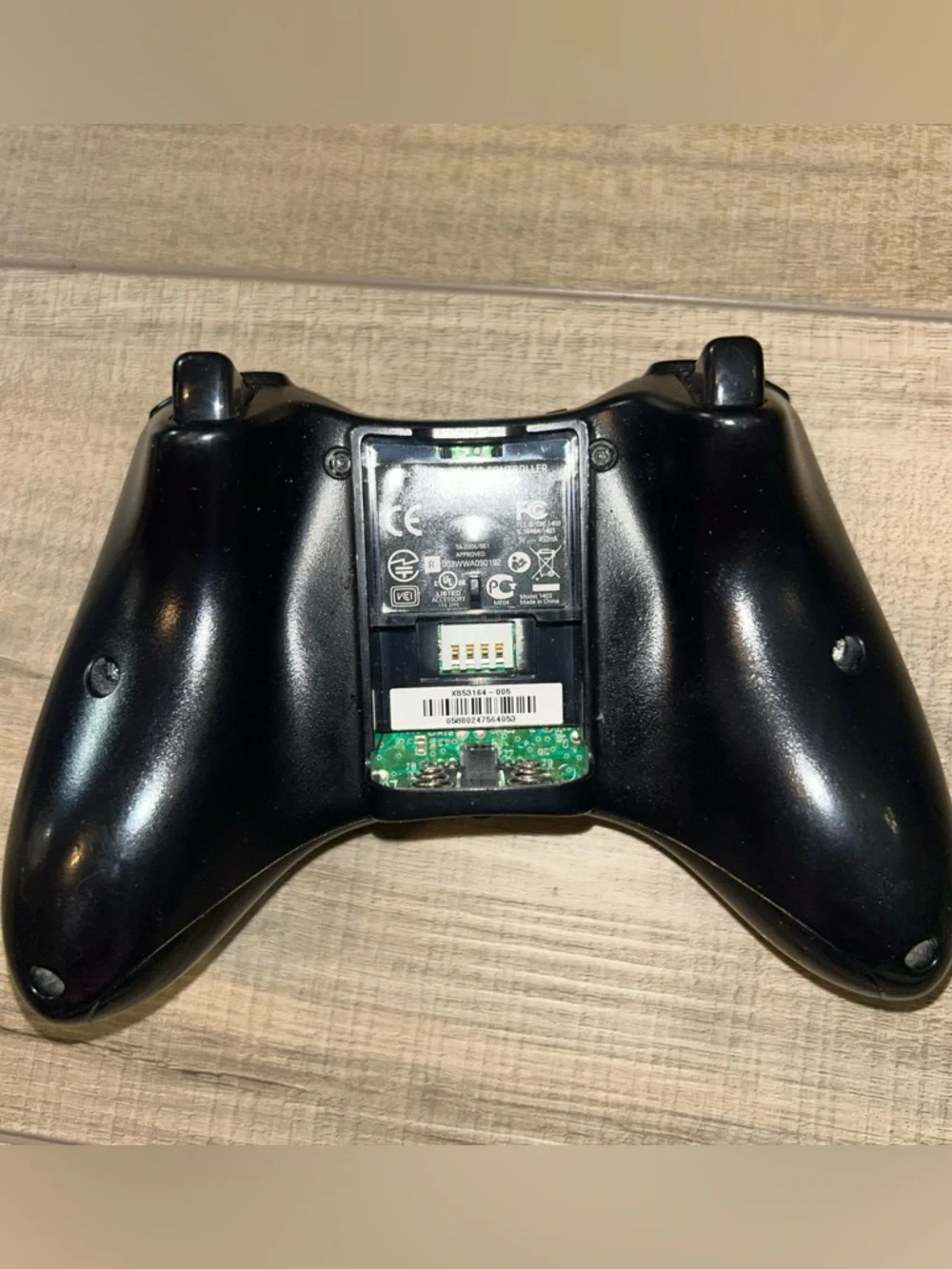 Xbox 360 Wireless Gaming Microsoft Controller Black Model X855106-002 No Battery